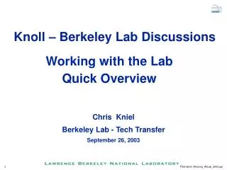 Working with the Lab Quick Overview