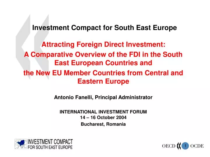 investment compact for south east europe