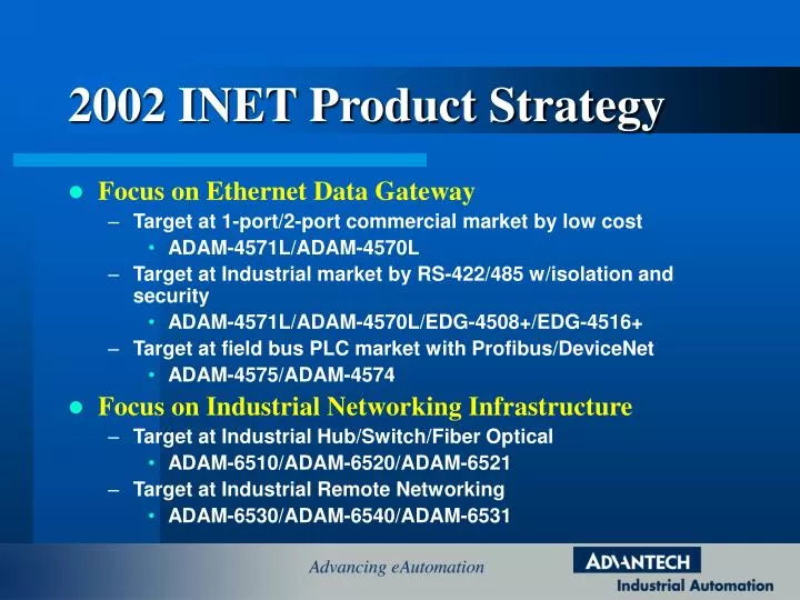 2002 inet product strategy