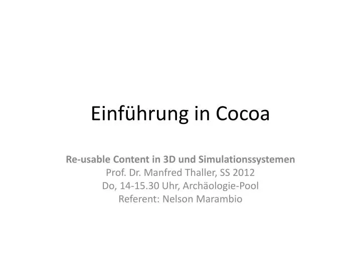 einf hrung in cocoa