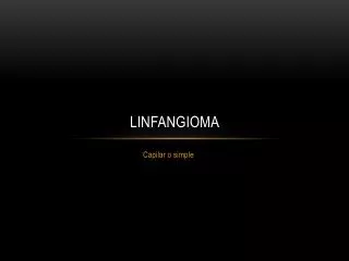 linfangioma