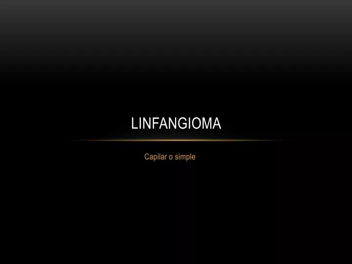 linfangioma