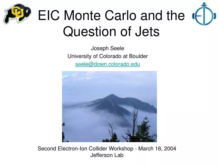 eic monte carlo and the question of jets