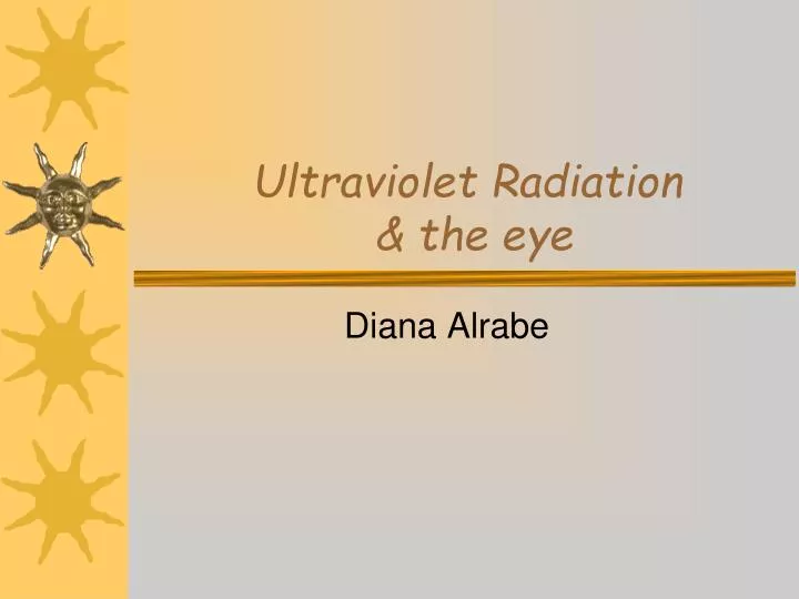 ultraviolet radiation the eye