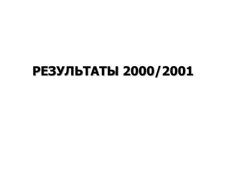 2000 2001