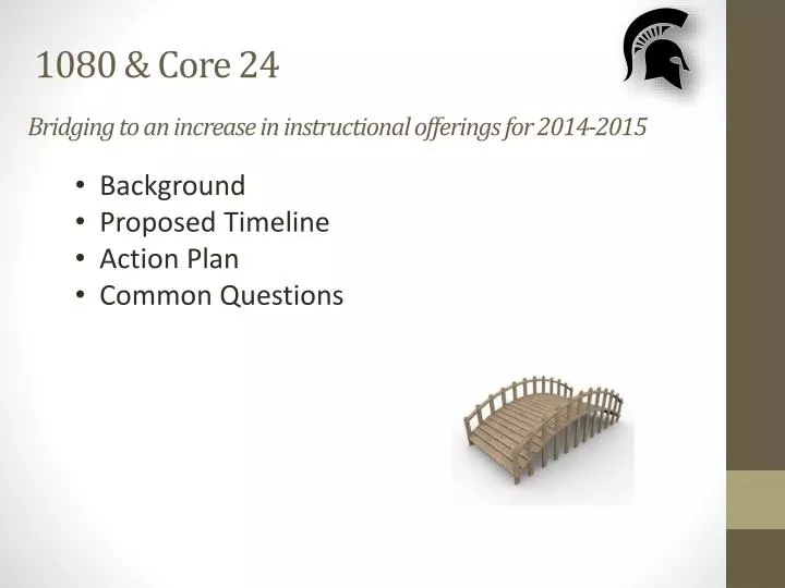 bridging to an increase in instructional offerings for 2014 2015