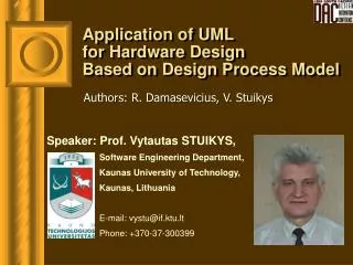 Application of UML for Hardware Design Based on Design Process Model