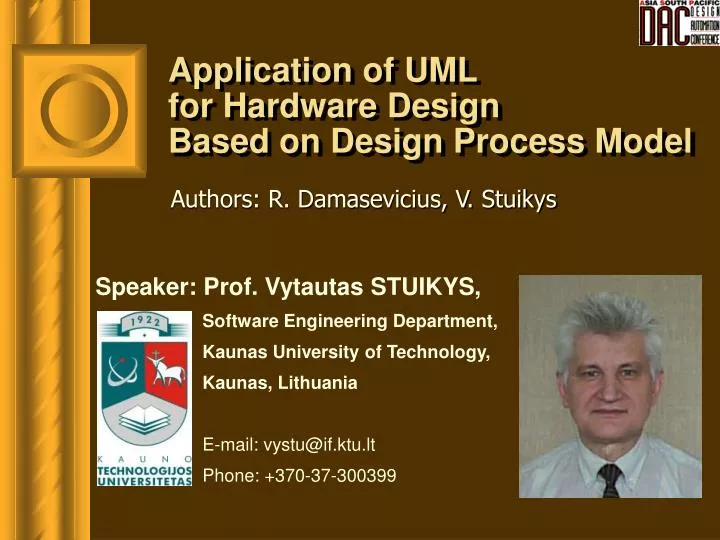 application of uml for hardware design based on design process model