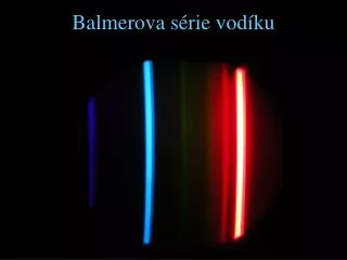 Balmerova série vodíku