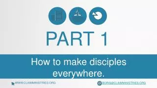 How to make disciples everywhere.