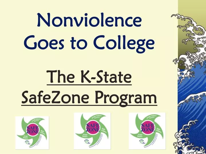 nonviolence goes to college