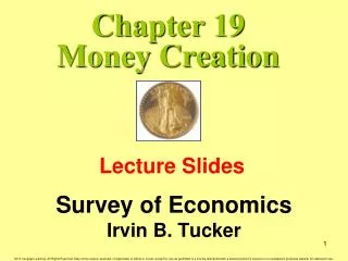 Chapter 19 Money Creation