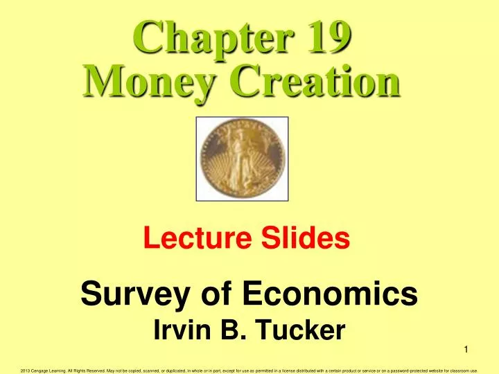 chapter 19 money creation