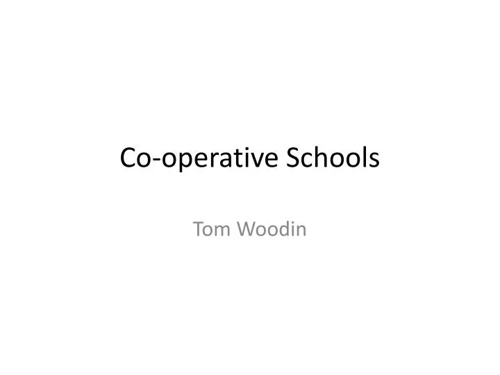 co operative schools