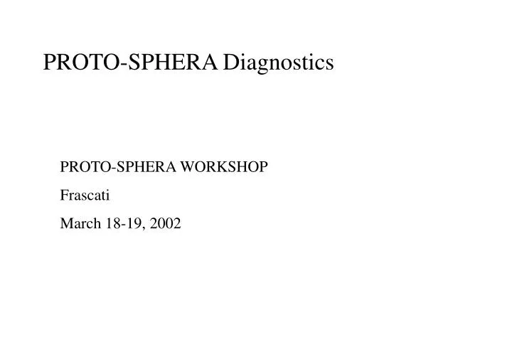 proto sphera diagnostics