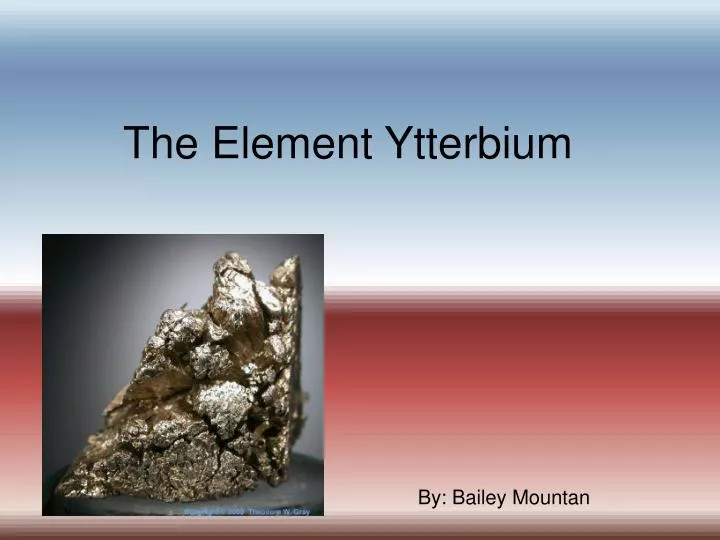 the element ytterbium