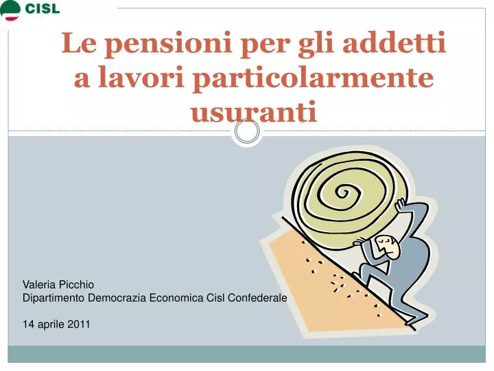 le pensioni per gli addetti a lavori particolarmente usuranti