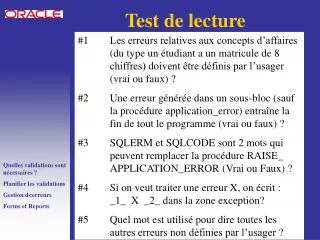 test de lecture