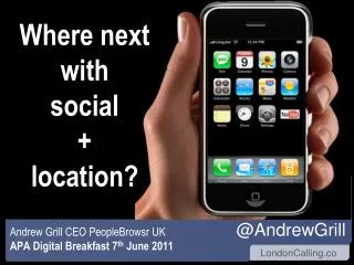 Where next with social + location?