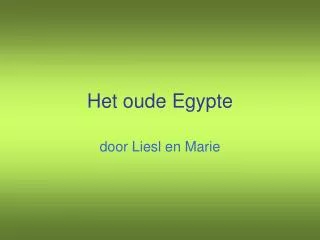 het oude egypte