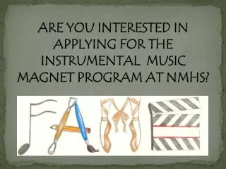 ARE YOU INTERESTED IN APPLYING FOR THE INSTRUMENTAL MUSIC MAGNET PROGRAM AT NMHS?