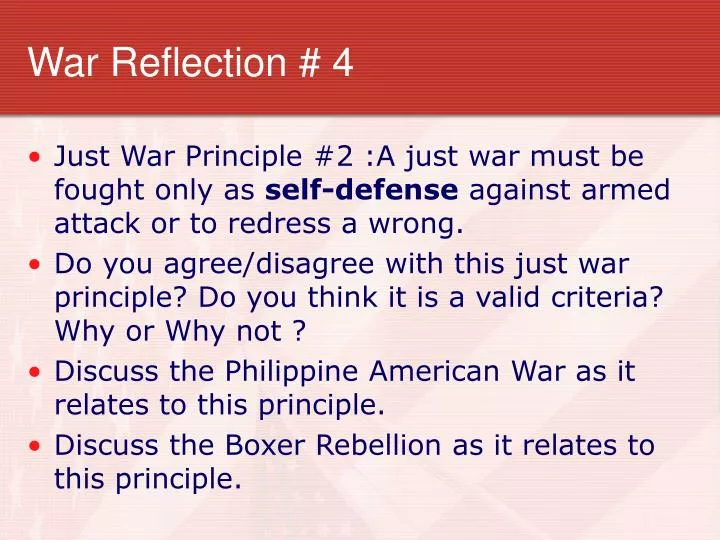 war reflection 4