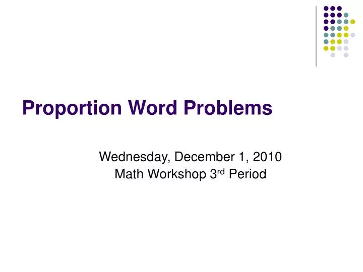 proportion word problems