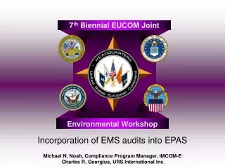 Incorporation of EMS audits into EPAS