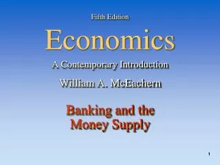 Fifth Edition Economics A Contemporary Introduction William A. McEachern