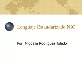 lenguaje estandarizado nic