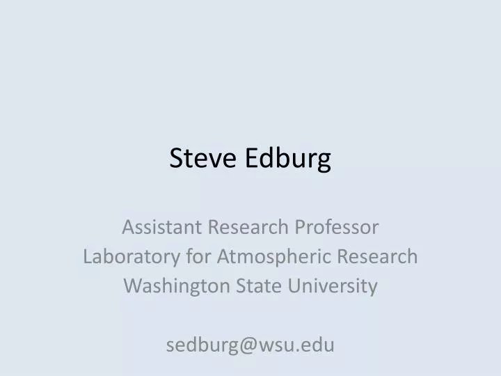 steve edburg