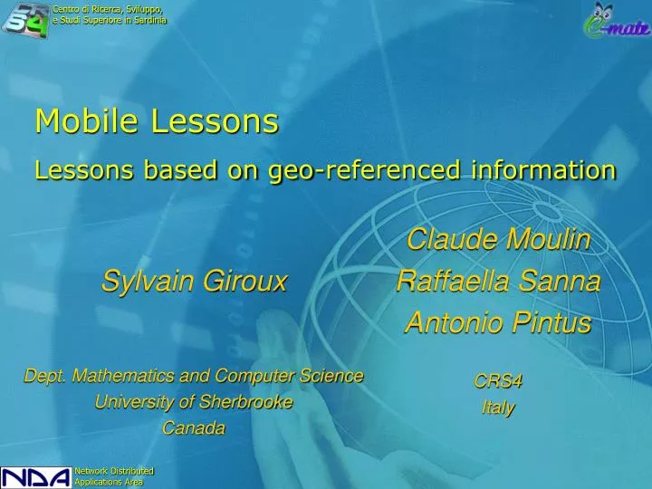 mobile lessons lessons based on geo referenced information