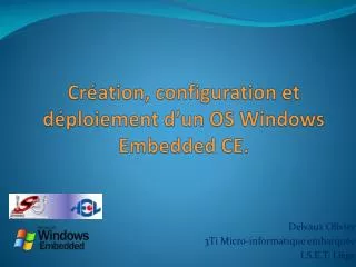 cr ation configuration et d ploiement d un os windows embedded ce