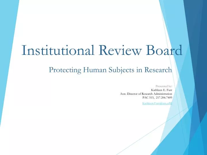 institutional review board