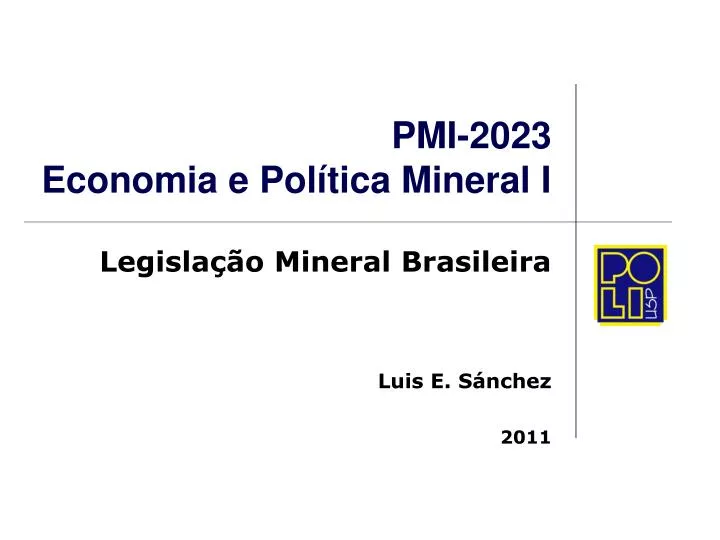 pmi 2023 economia e pol tica mineral i