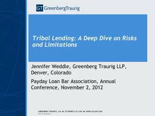 Tribal Lending: A Deep Dive on Risks and Limitations