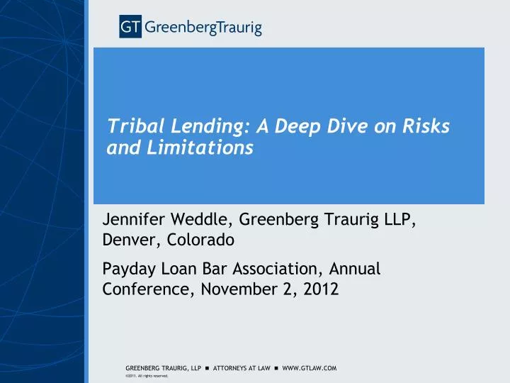 tribal lending a deep dive on risks and limitations