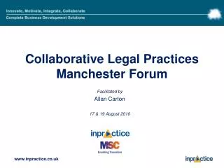 Collaborative Legal Practices Manchester Forum