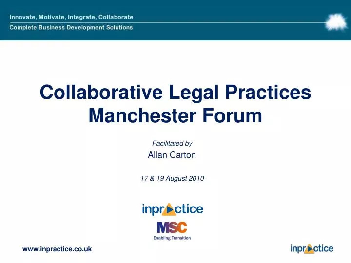 collaborative legal practices manchester forum
