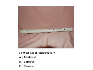 1.) What kind of recorder is this?