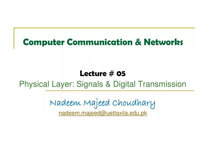 computer communication networks