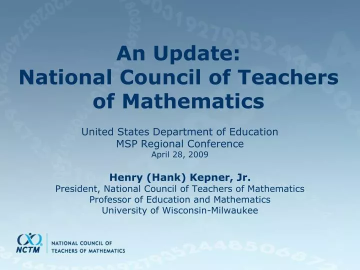an update national council of teachers of mathematics