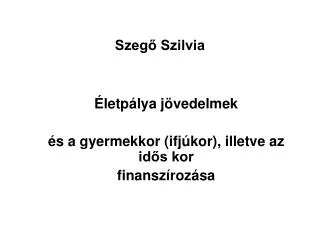 szeg szilvia