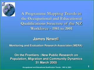 James Newell Monitoring and Evaluation Research Associates (MERA)