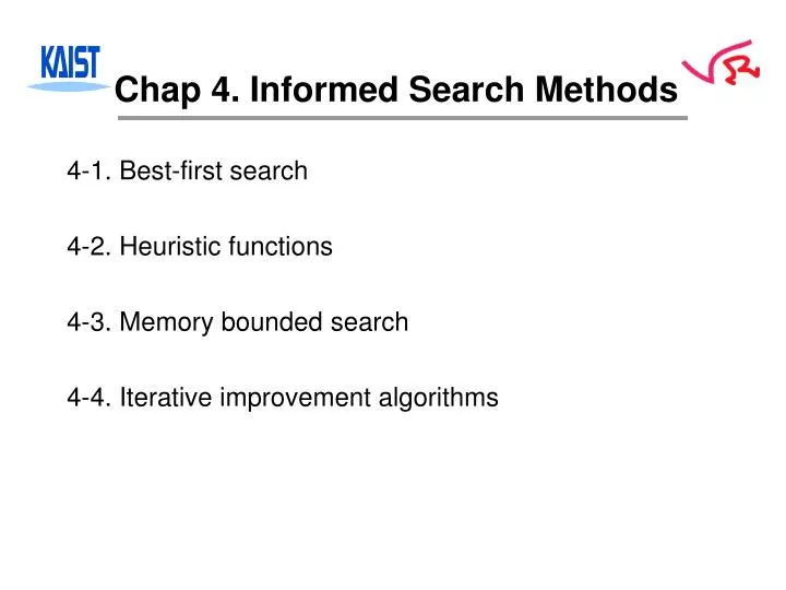 chap 4 informed search methods