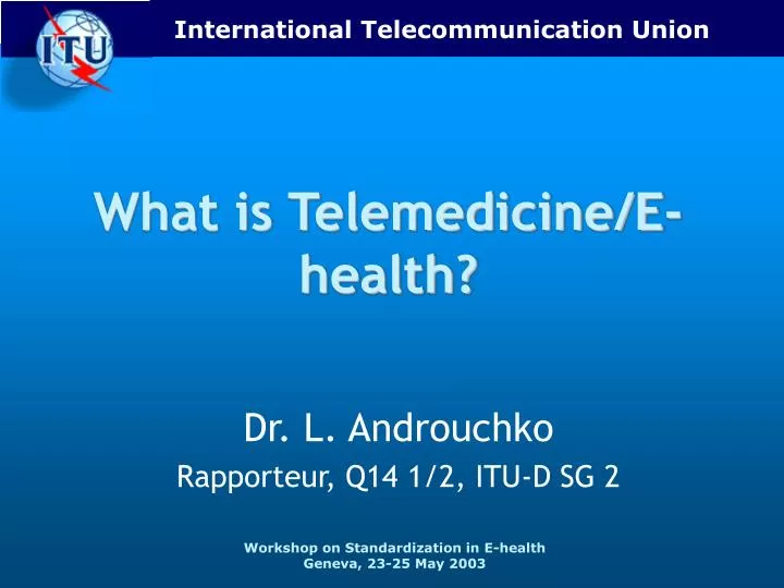 what is telemedicine e health