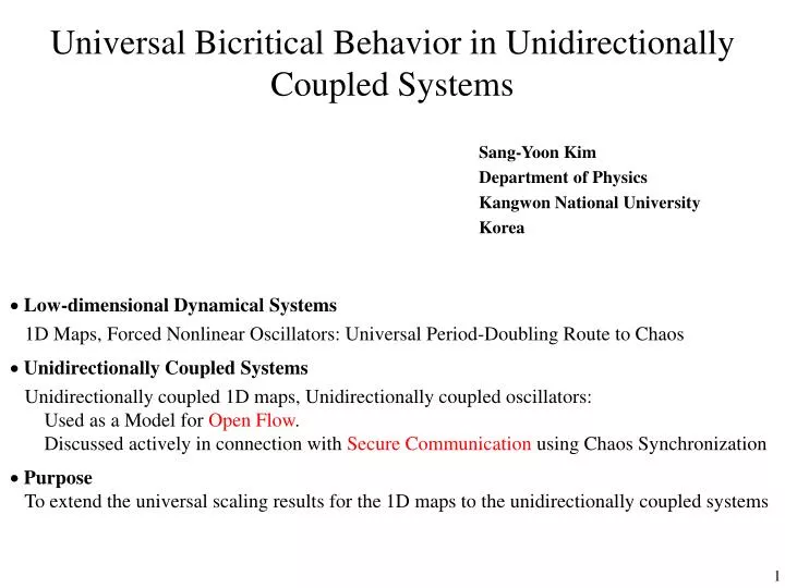 universal bicritical behavior in unidirectionally coupled systems