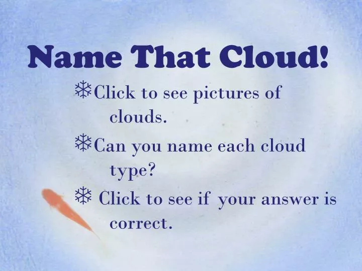name that cloud
