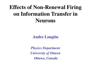 Effects of Non-Renewal Firing on Information Transfer in Neurons