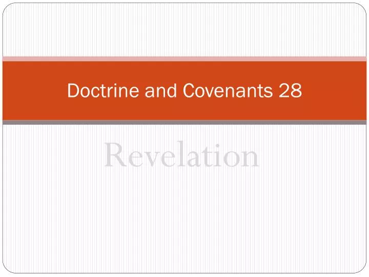 doctrine and covenants 28